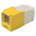 Panduit - Module jack Mini-Com? UTP RJ45 Cat 6,TG,Obturé,Jaune,Qté:1