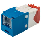 Panduit - Module jack Mini-Com? UTP RJ45 Cat 5E,TG,Obturé,Bleu,Qté:1