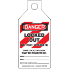 Panduit - LOCKOUT, TAB TAG, DANGER LOCKED OUT DO N