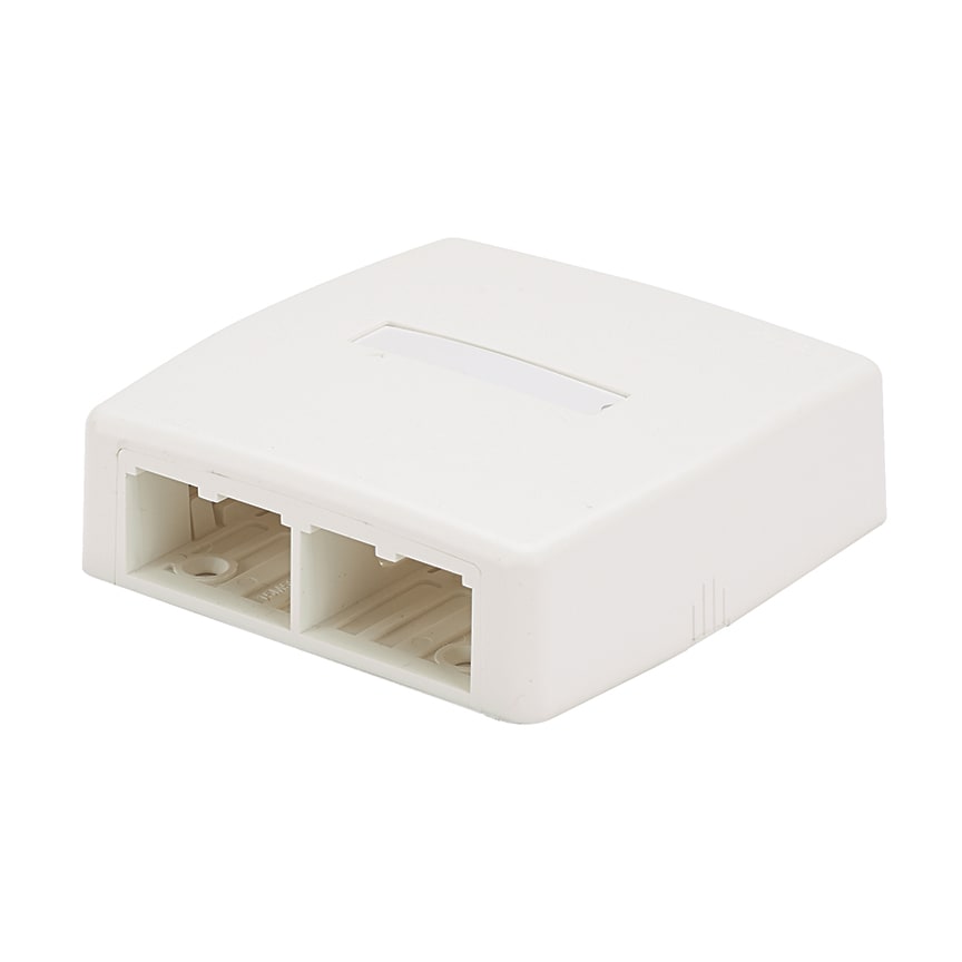 Panduit - Mini Com 4 port Surf Mt Box w/quick rele