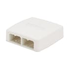 Panduit - Mini Com 4 port Surf Mt Box w/quick rele