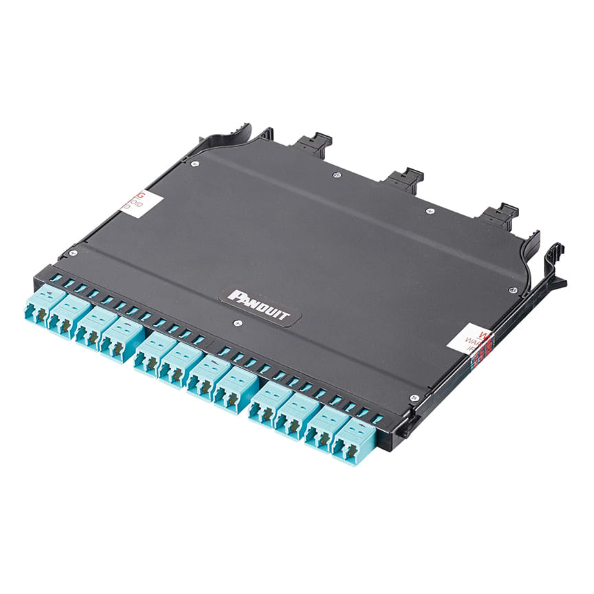 Panduit - OM4 HD Flex Cassette, 12-Port, 4-to-1 Co