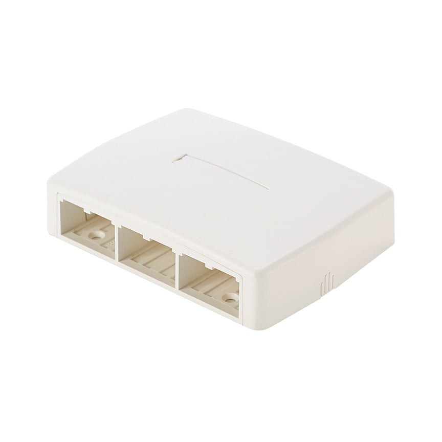 Panduit - Mini Com 6 port Surf Mt Box w/quick rele