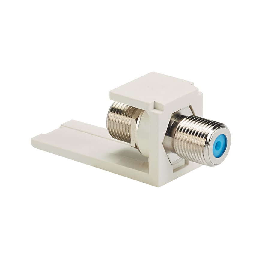 Panduit - Coupler Module, F Type, Off White