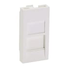 Panduit - Mini-Com 1-position 22.5x45 Flat Shutter