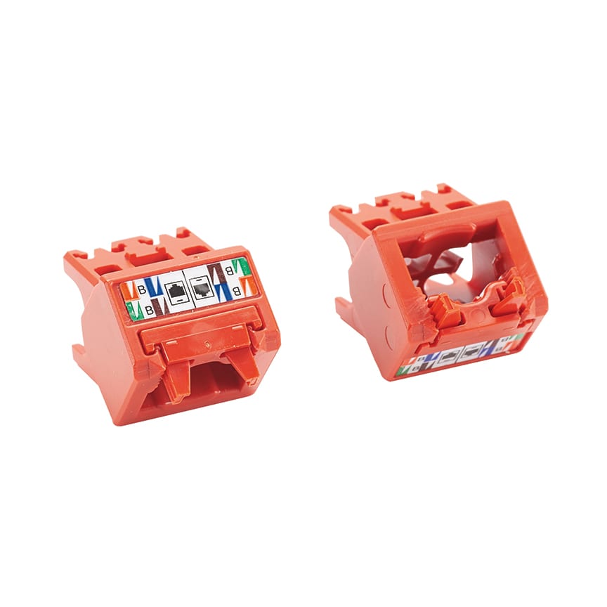 Panduit - Cat5e Up/Down 45 Degree TG Wirecap, Red,