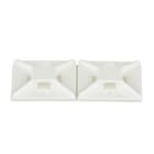 Panduit - Embase adhésive;4 voies;25,4 x 25,4 mm;ABS;Naturel;Cdt.100;A utiliser avec les c