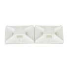 Panduit - Embase adhésive;4 voies;25,4 x 25,4mm;ABS;Naturel;Cdt.500;A utiliser avec les co