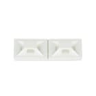 Panduit - Embase adhésive;4 voies;19,1x19,1mm;ABS; Naturel;Cdt.100