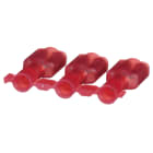 Panduit - Clips entier isolés PA 6.6 en bande;6,35x0,8;22-18 AWG(0,5-1,0);rouge;Rlx3000