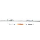 Panduit - Kits de barres-peigne ; L 19" (483 mm) ; 20 trous ; espacement 5/8 (15,9 mm)