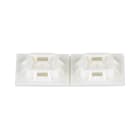 Panduit - Embase adhésive 4 voies;25,4x 25,4 mm;usage intérieur;P.A 6.6;Naturel;Cdt.100;A