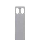 Panduit - Plaque identification alum 316;4 gr trous;89x19x0.25mm;comp PES;Cdt 1000(sachet)