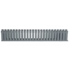 Panduit - Goulotte câbl. à charnière;2x4pouces;PVC gris;couvercle à ajouter;Cdt.6 pieds