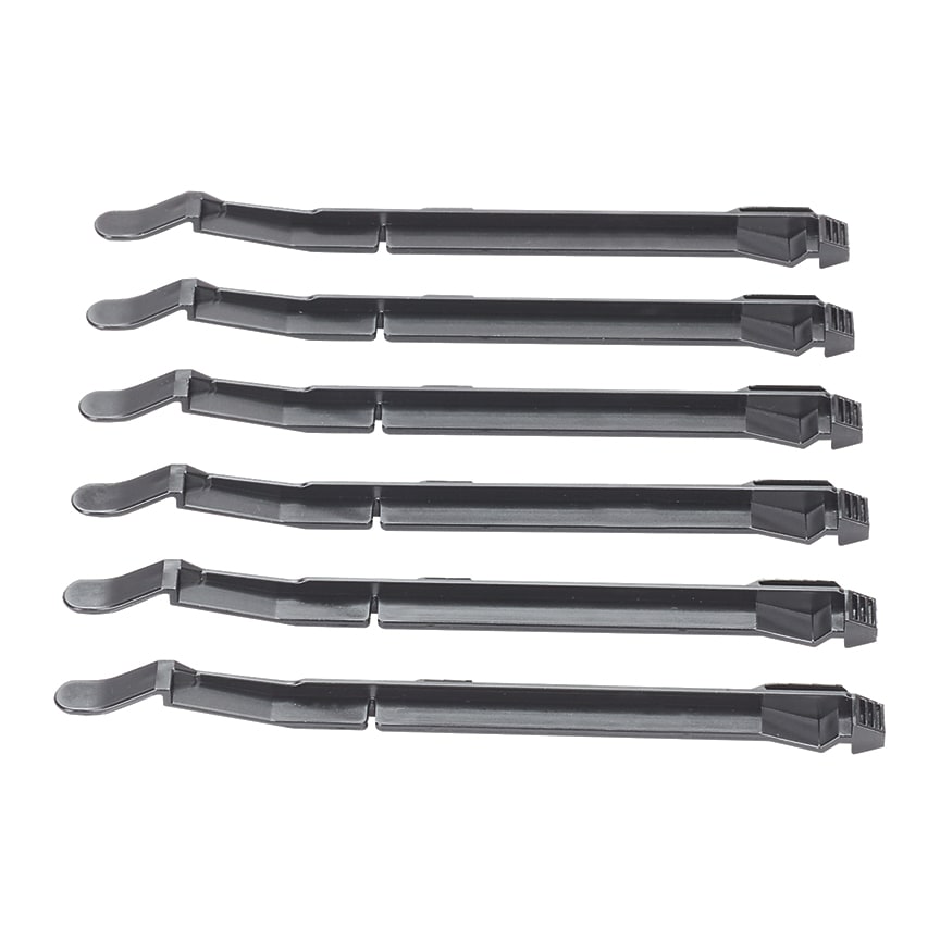 Panduit - HD Flex 6-port Panel rail kit, 1RU, 6 Ra