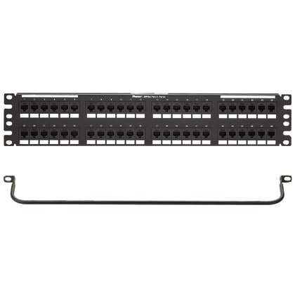 Panduit - Punchdown Patch Panel Kit, Cat 6, Flat,