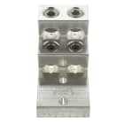 Panduit - Cosse mécanique 4 entrées 14 AWG - 2/0 AWG aluminium;2 trous 3/8";Cdt.1 pièce