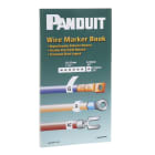 Panduit - Carnet repère câble adhésif "0"à"15","A"à"Z","+","-","/" (x10);5,6x34,9mm;Cdt.1