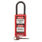 Panduit - Red Plastic, 3.00" Long Body, Padlock