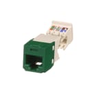 Panduit - Module jack avec cadre de montage Mini-Com? UTP RJ45,Cat 6,TG,Vert,Qté:1