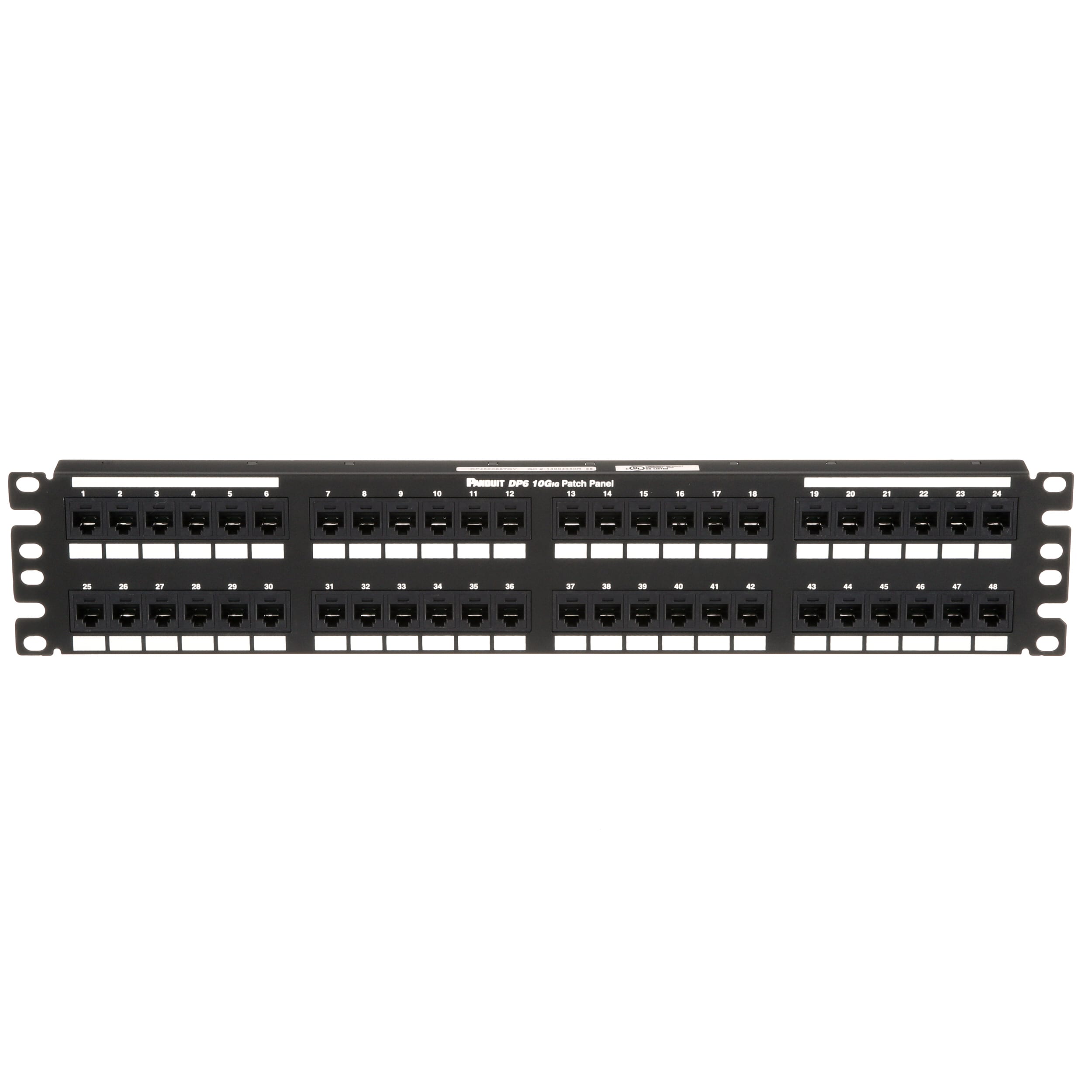 Panduit - Punchdown Patch Panel, category 6A, flat