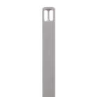 Panduit - Plaque identification inox 304;rectangulaire;4 trous;89x10x0.25mm;compatible emb
