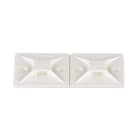 Panduit - Embase adhésive;4 voies;28,5x28,5 mm;P.A 6.6;Naturel;Cdt.100