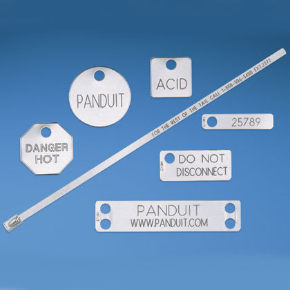 Panduit - Marker tag, one hole, 316 Stainless Stee