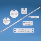 Panduit - Marker Plate, Aluminum, 4 Hole, 3.37" x