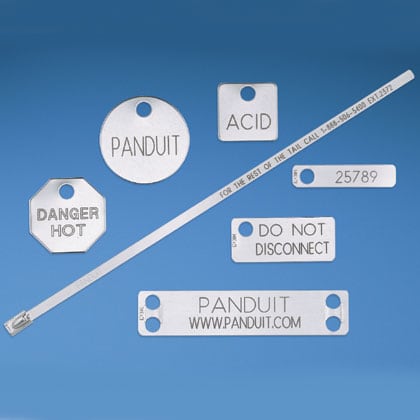Panduit - Marker plate, two holes, 304 Stainless S