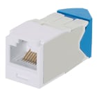 Panduit - Module jack Mini-Com? UTP RJ45 Cat 6A,TG,gauche/droite,Blanc,Qté:1