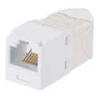 Panduit - Module jack Mini-Com? UTP RJ45 Cat 6,TG,gauche/droite,Blanc,Qté:1