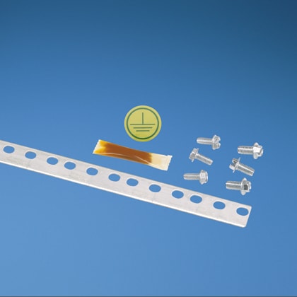 Panduit - Grounding Strip Kit,Ten, 83.90" (2.1m) L