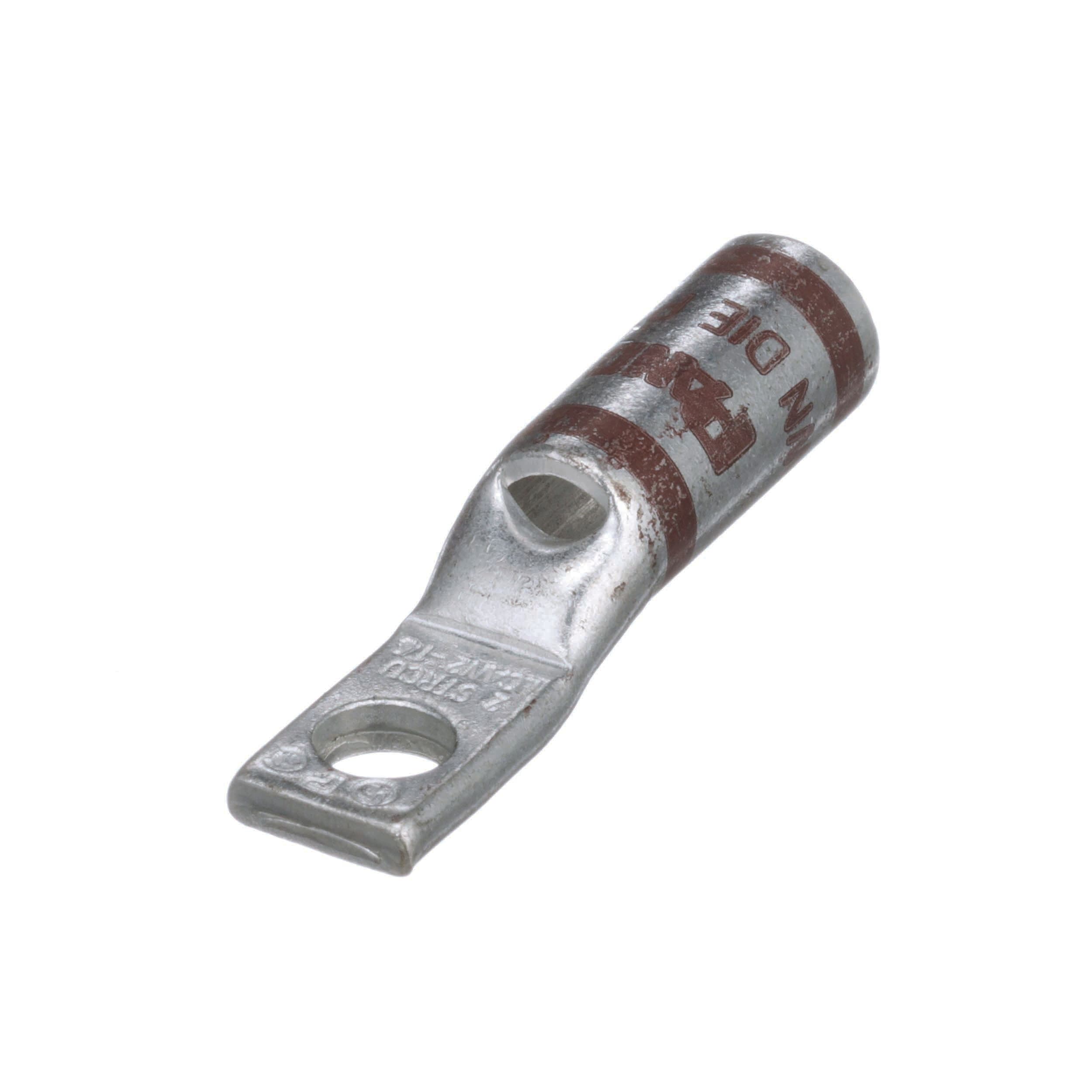 Panduit - Cosse 2 AWG cuivre;1 trou 1/4";plage étroite;fût stand.;fenêtre inspect.;Cdt.25