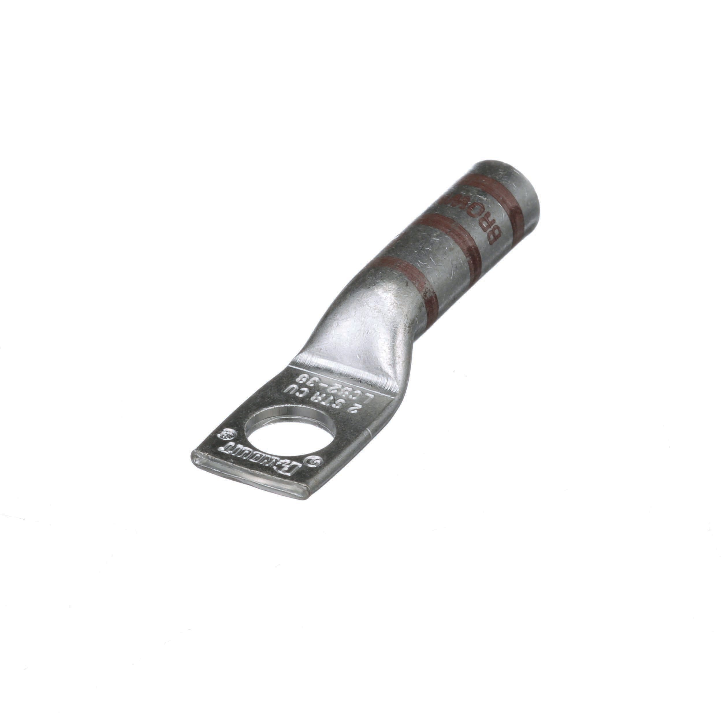 Panduit - Copper Compression Lug, 1 Hole, #2 AWG,