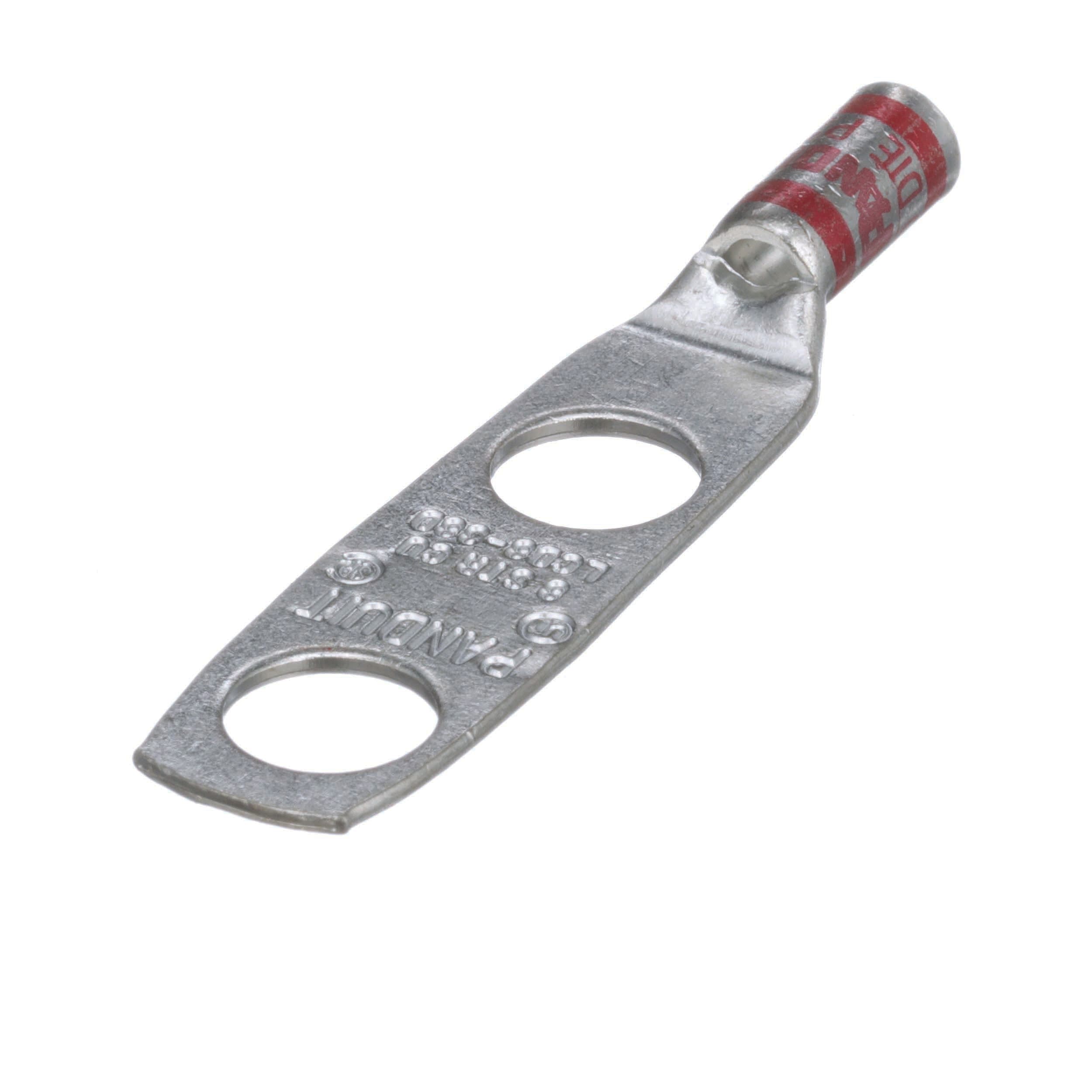 Panduit - Copper Compression Lug, 2 Hole, #8 AWG,