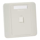 Panduit - Mini Com faceplate 86x86 1 port shuttere