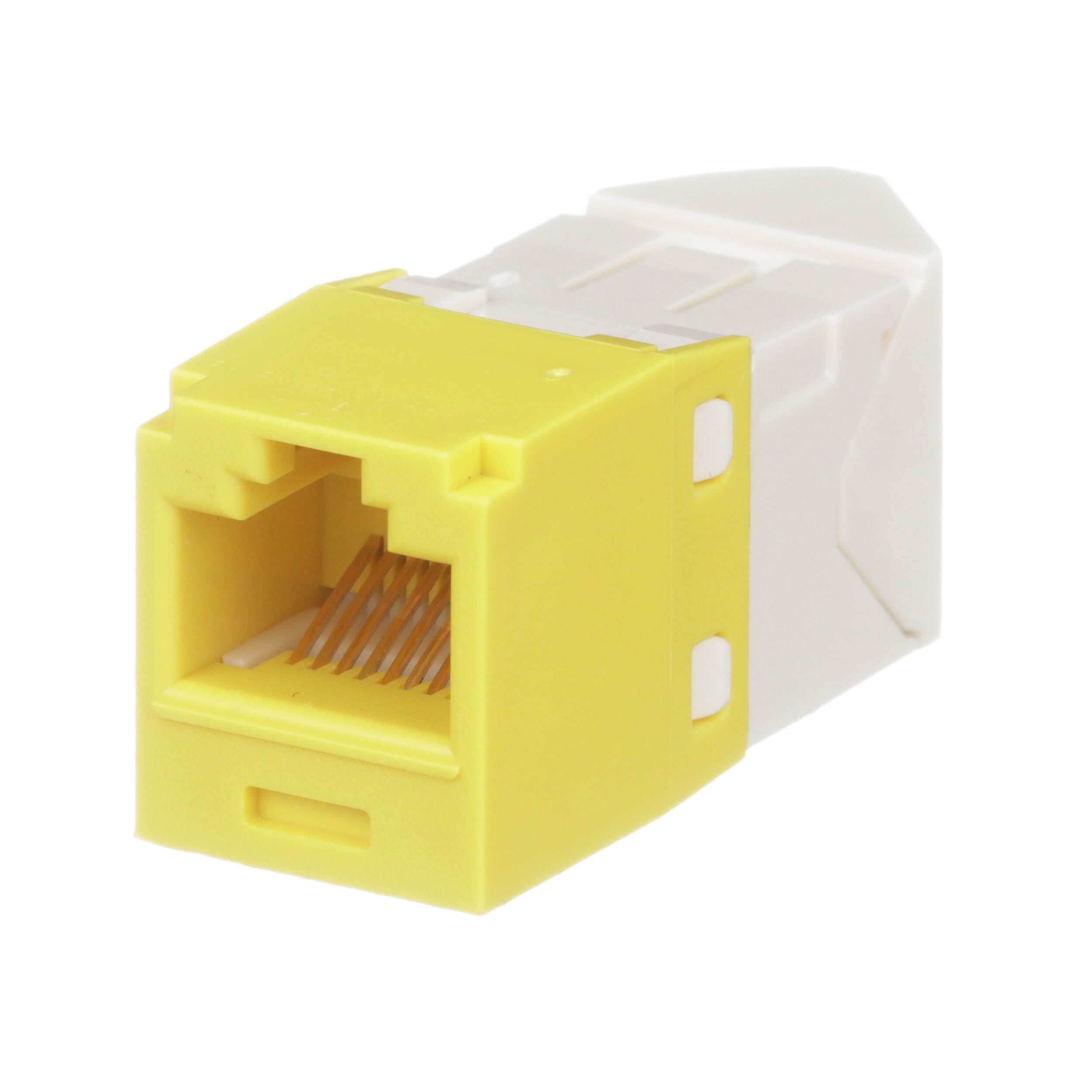 Panduit - Module jack Mini-Com? UTP RJ45 Cat 6,TG,gauche/droite,Jaune,Qté:1