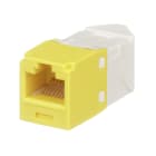 Panduit - Module jack Mini-Com? UTP RJ45 Cat 6,TG,gauche/droite,Jaune,Qté:1
