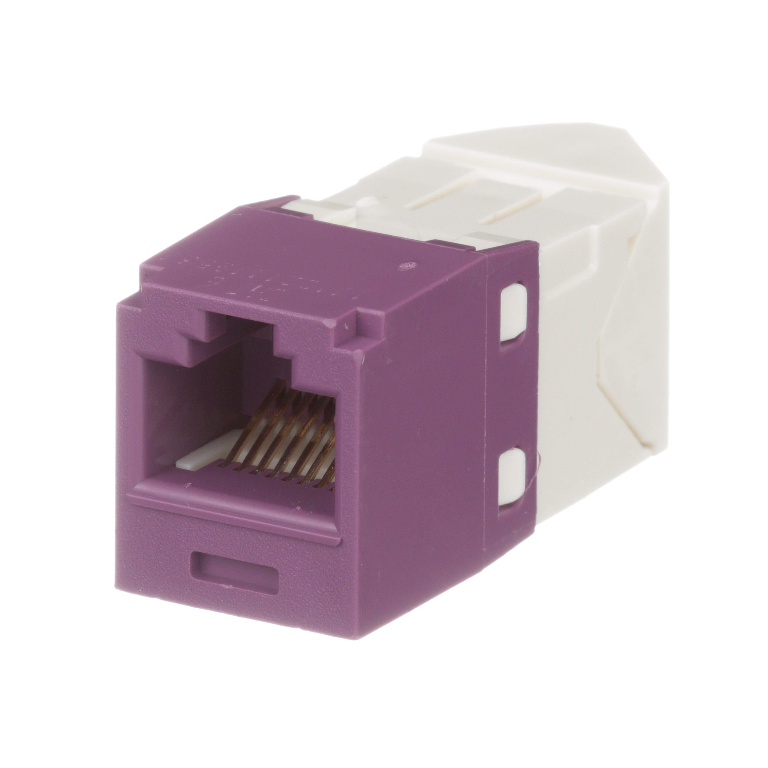 Panduit - Module jack Mini-Com? UTP RJ45 Cat 6,TG,gauche/droite,Mauve,Qté:1