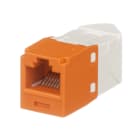 Panduit - Module jack Mini-Com? UTP RJ45 Cat 6,TG,gauche/droite,Orange,Qté:1