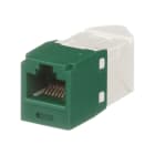 Panduit - Module jack Mini-Com? UTP RJ45 Cat 6,TG,gauche/droite,Vert,Qté:1