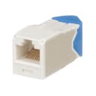 Panduit - Module jack Mini-Com? UTP RJ45 Cat 6A,TG,gauche/droite,Blanc cassé,Qté:1
