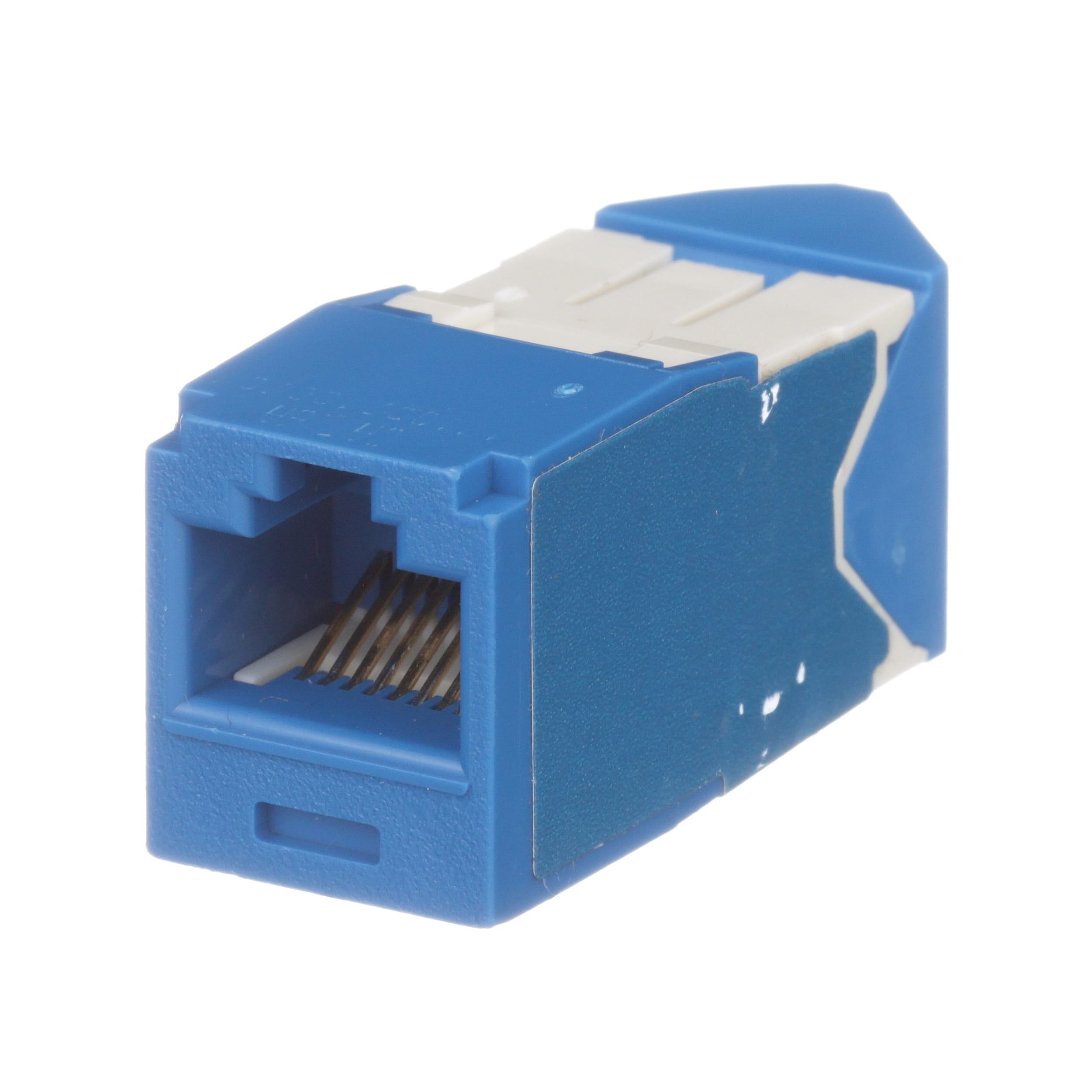 Panduit - Module jack Mini-Com? UTP RJ45 Cat 6A,TG,gauche/droite,Bleu,Qté:1
