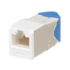 Panduit - Module jack Mini-Com? UTP RJ45 Cat 6A,TG,gauche/droite,Blanc arctique,Qté:1