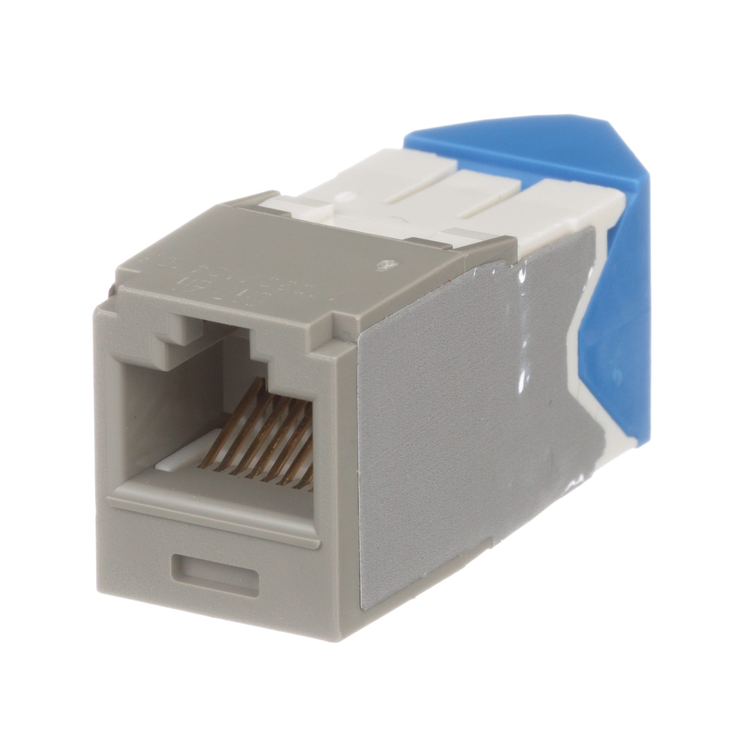 Panduit - Module jack Mini-Com? UTP RJ45 Cat 6A,TG,gauche/droite,Gris international,Qté:1