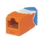 Panduit - Module jack Mini-Com? UTP RJ45 Cat 6A,TG,gauche/droite,Orange,Qté:1