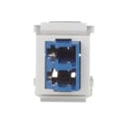 Panduit - NK LC Duplex Adapter Module, WH, Ceramic