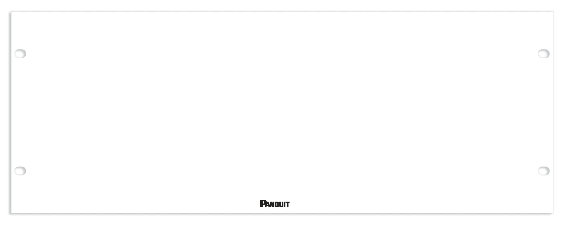 Panduit - Filler Panel, 4RU x 19", Solid, White