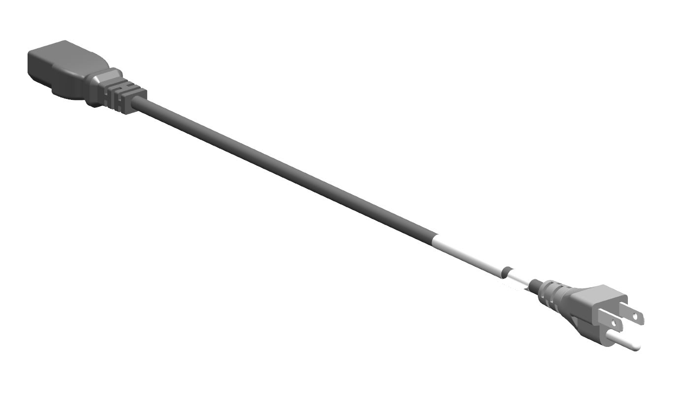 Panduit - Power Cord, 3-pin, 10A, 2m, IEC320-C13 t